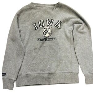 Vintage JanSport Iowa Hawkeyes Crewneck Sweatshirt Gray 2010 University Medium